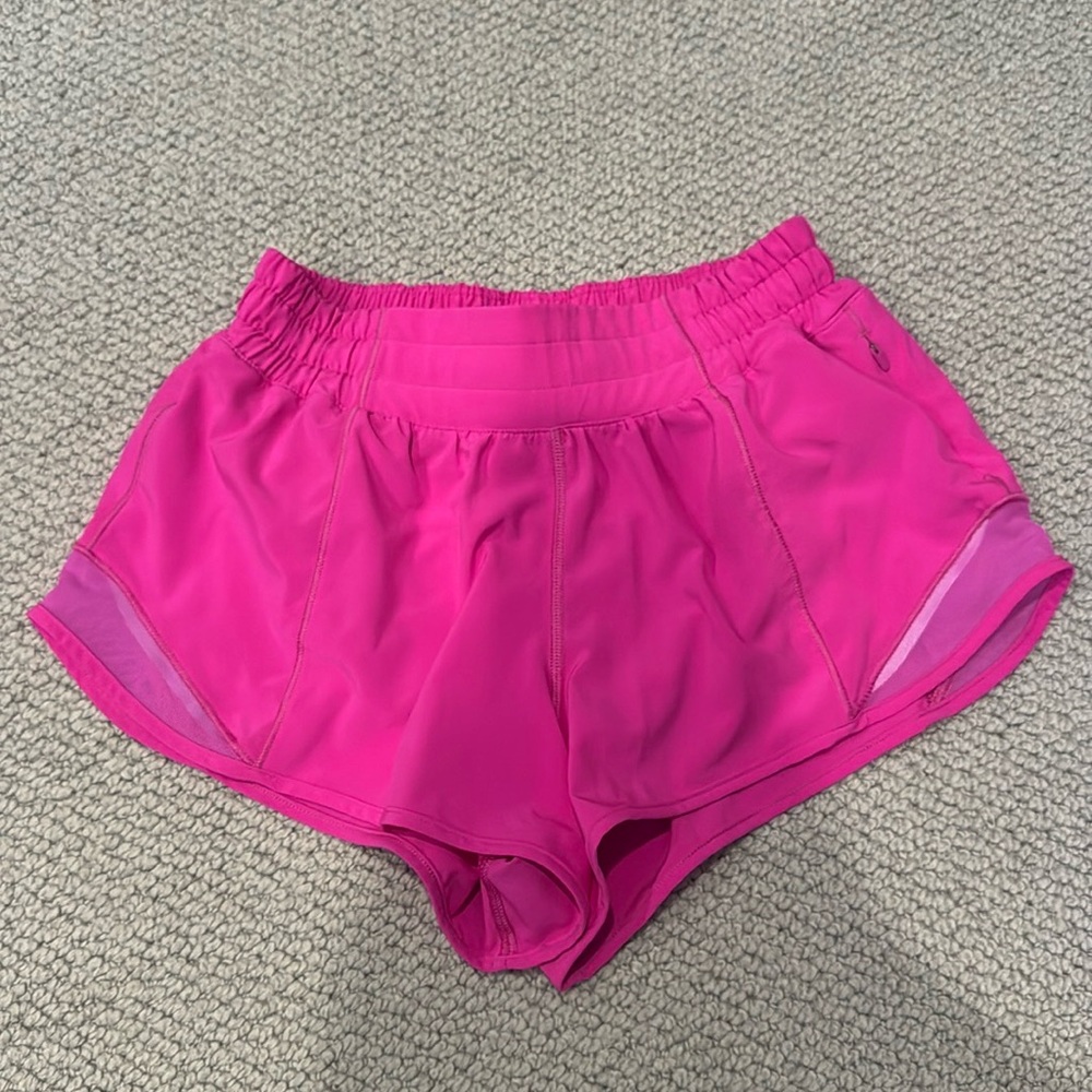 Pow Pink Lululemon shorts